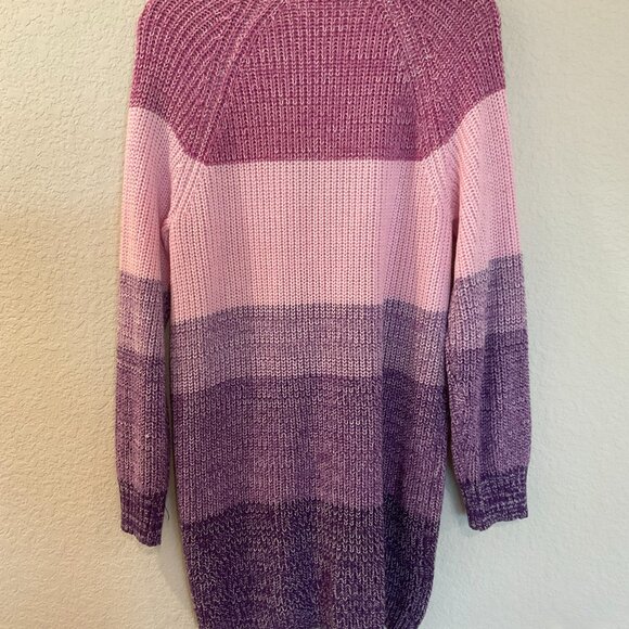 Woman Within Plus Size Purple Ombre Cardigan - Picture 7 of 9